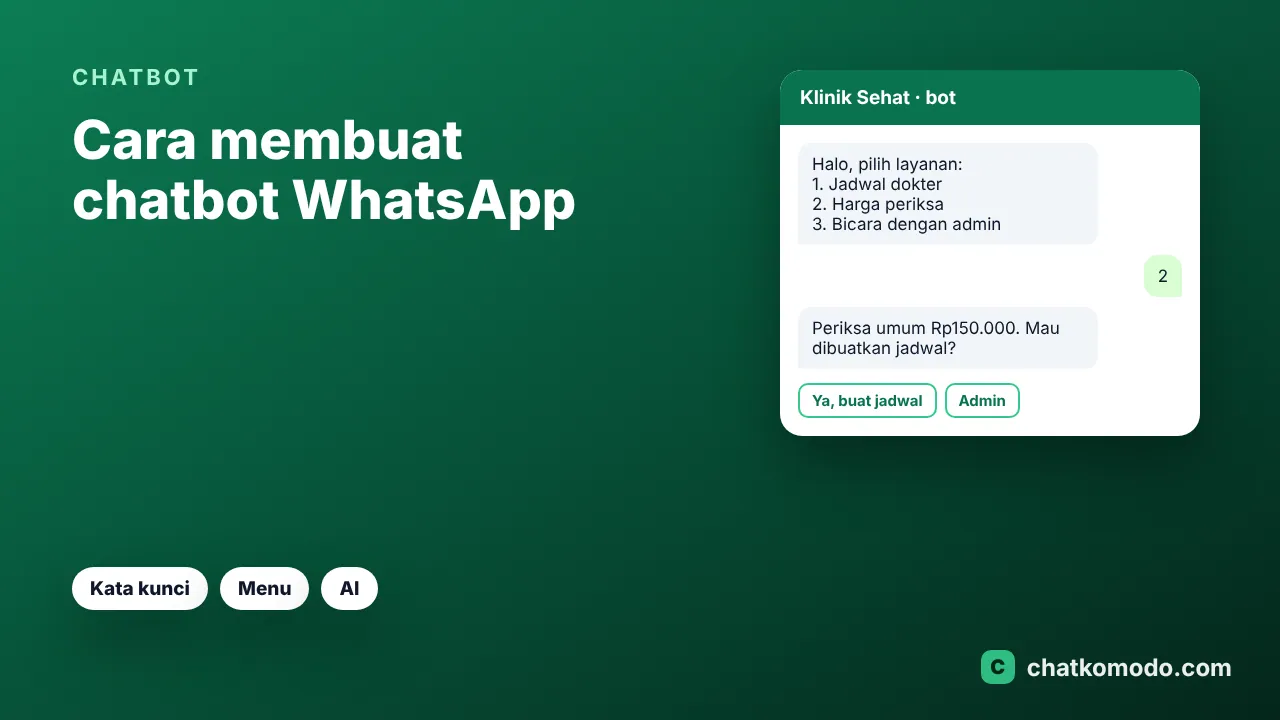 Cara membuat chatbot WhatsApp