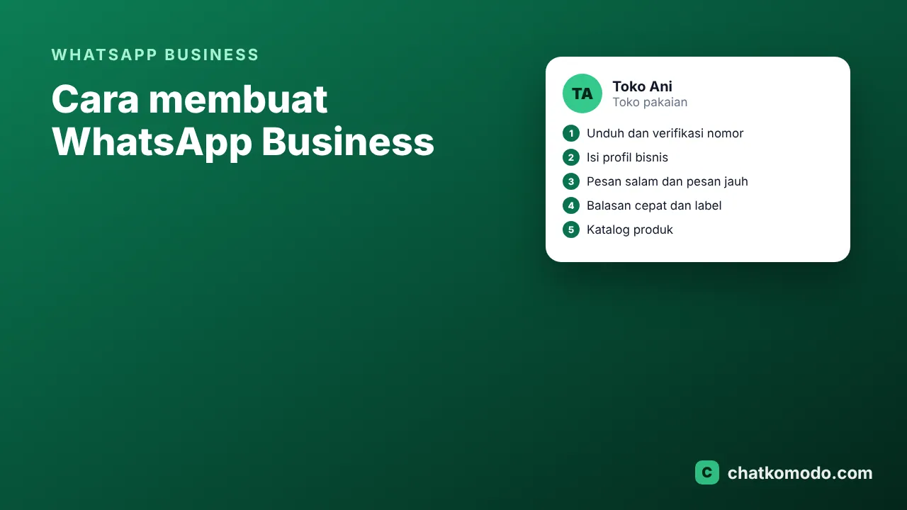 Cara membuat WhatsApp Business